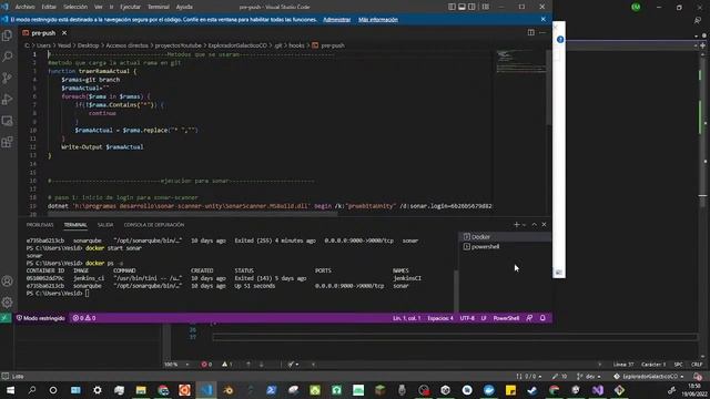 Primer acercamiento a githooks y sonar (Creando un juego parte 3) смотреть онлайн