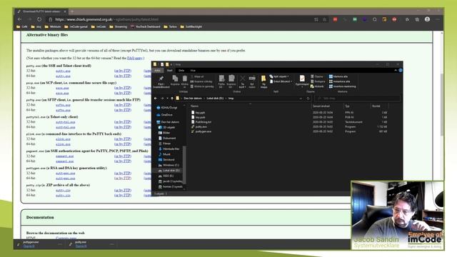 Skapa och använda SSH nycklar, via github med puttygen och putty смотреть онлайн