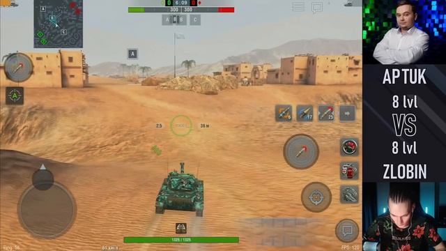 ЛЕСЕНКА#25 | Разработчик ApTuK [WG] против Zlobina_Liza [7STAR] | WoT Blitz | Ветка B-C 25 T