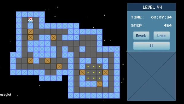 Classic Sokoban Level 44 | without UNDO | Solution 1 - 90 смотреть онлайн