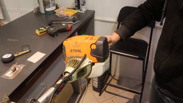 Не заводится бензокоса Stihl FS 131? Техническое обслуживание мотокосы. смотреть онлайн