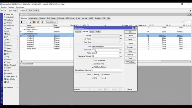 Mikrotik router configuration step by step ( PPPoE Client Mode ) смотреть онлайн