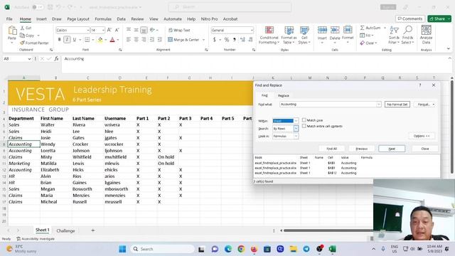7-Excel-Using Find & Replace | Practice | FDY-AEU смотреть онлайн