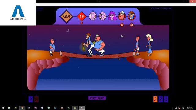 family cross bridge problem | bridge and torch game смотреть онлайн