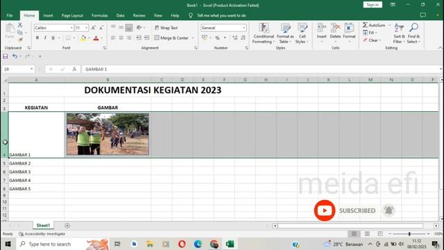 Cara Cepat Membuat Ukuran Gambar/Foto Sama di Excel смотреть онлайн