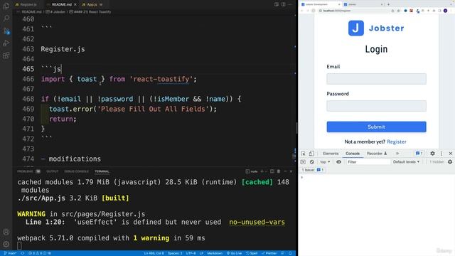 "React Jobster Project part 25! смотреть онлайн