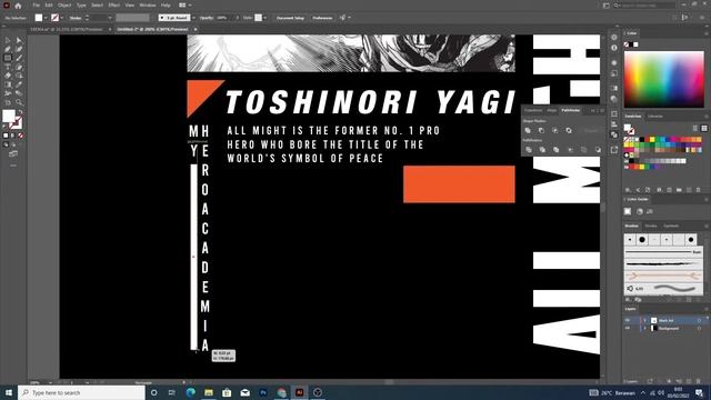 Tutorial Desain T-Shirt Streatwear Tema Anime Boku No Hero Akademia ││ Adobe Illustrator смотреть онлайн