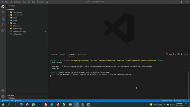 Installation Tutorial - HearMe React Next Social Media Personal Portfolio Template смотреть онлайн