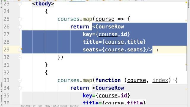 228 Using ES6 arrow functions to dynamically render an array of React components смотреть онлайн