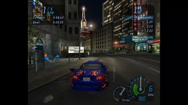 NFS Underground - Гонка 102 - Tournament 12 (без комментариев) смотреть онлайн