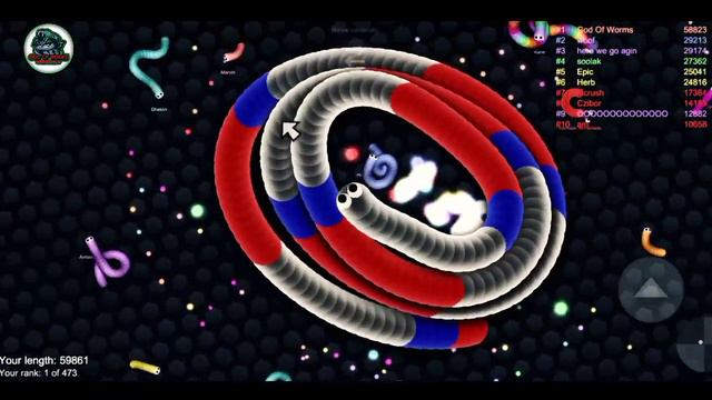 Slither.io Best Tiny Snake Trolling Giant Snakes Epic Slitherio Gameplay #11