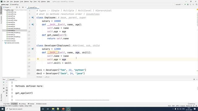 Inheritance Single | Multiple | Multilevel | Hierarchical - Python OOPs 07 смотреть онлайн