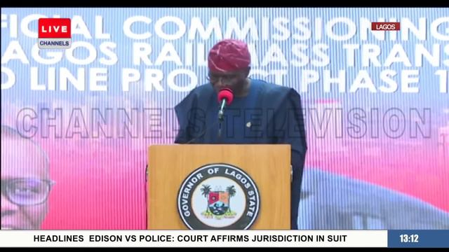 President Tinubu Commissions Lagos Red Line Rail Mass Transit | LIVE смотреть онлайн