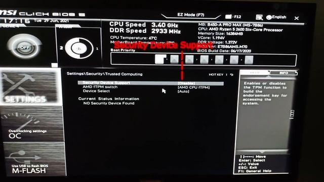 How To Enable TPM 2.0 In Bios Msi B450 A Pro Max смотреть онлайн