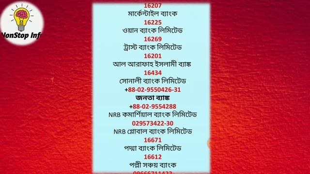 বাংলাদেশের সকল ব্যাংকের হেল্প লাইন নাম্বার। All bank help line number। смотреть онлайн