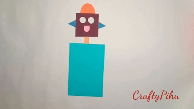 Robot craft | Robot from Geometric shapes | math game смотреть онлайн