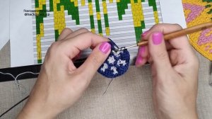 Мозаичное вязание по кругу. КРУГОВЕРТЬ. Мозаичное вязание крючком