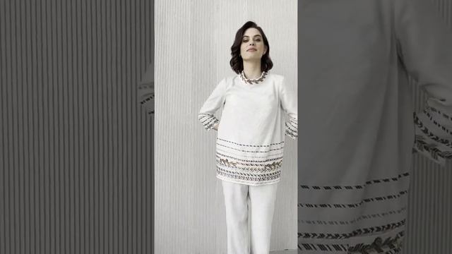 ЛЬНЯНОЙ КОСТЮМ С ВЫШИВКОЙ купить по ссылке в описании РАЗМЕРЫ: 42-52 смотреть онлайн