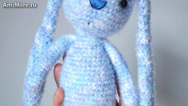 Амигуруми: схема Ушастого Зайца. Игрушки вязанные крючком. Free crochet patterns. смотреть онлайн