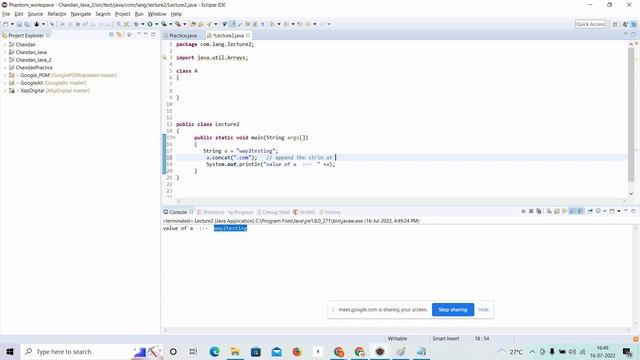 Strings in Java смотреть онлайн