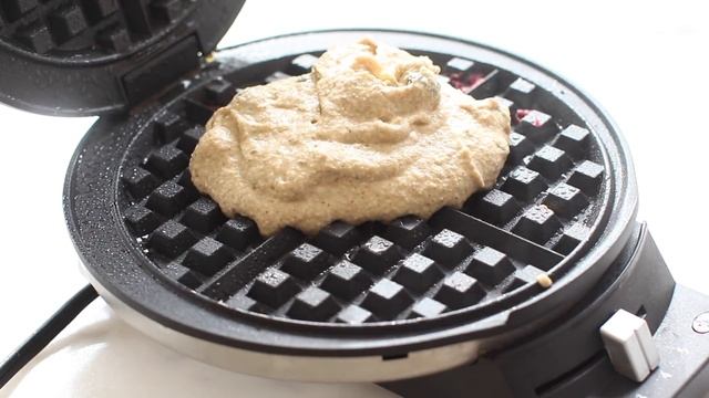 Blueberry Oat Flour Waffles {vegan & Oil-free}