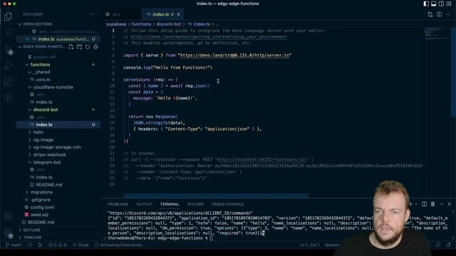 Discord Bots with Edge Functions смотреть онлайн