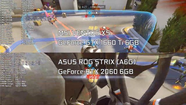 Core i7-9700K & MSI 벤투스(Ventus) XS GeForce GTX 1660 Ti: Overwatch (오버워치) смотреть онлайн