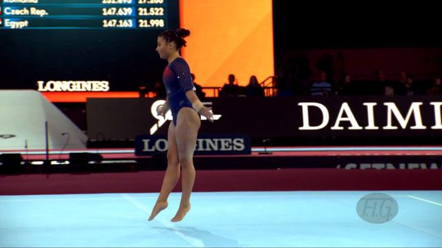 GODOY Cloe (PAN) - 2019 Artistic Worlds, Stuttgart (GER) - Qualifications Floor Exercise смотреть онлайн