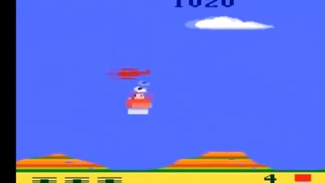 Retro Game Snoopy vs Red Baron atari 2600 смотреть онлайн