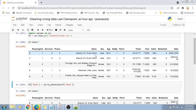 Cleaning wrong data in dataframes with pandas смотреть онлайн