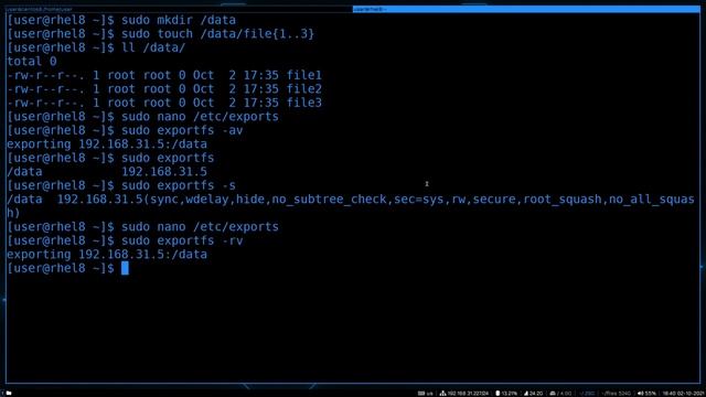 57. Сетевые файловые системы - NFS (RHCSA).mp4 смотреть онлайн