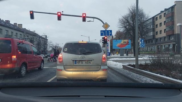 Driving in Lithuania. Panevėžys 2023.02.26 смотреть онлайн