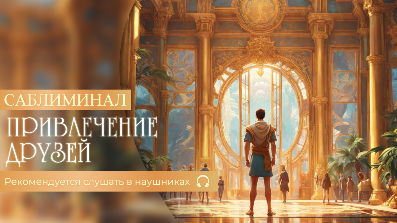 саблиминал: СОЦИАЛЬНЫЙ МАГНИТ (для привлечение в свою жизнь настоящих Друзей) смотреть онлайн