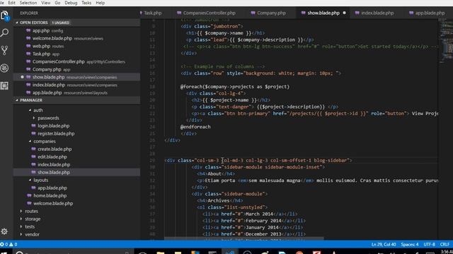 Laravel 5 5 tutorial 27 how to add side menu in bootstrap смотреть онлайн