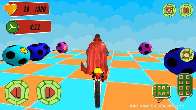 Superhero Tricky Motorcycle Trail Rider | impossible race tracks superheroes stunt racing #8 смотреть онлайн