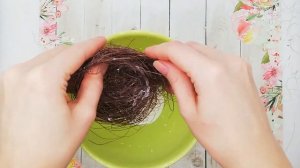 Гнездышко из сизаля