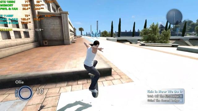 RPCS3 - Skate 3 - GTX 1050ti + i5 11400F смотреть онлайн