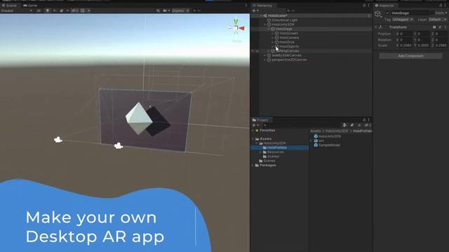 Holo-SDK, a Unity plugin for Desktop AR смотреть онлайн
