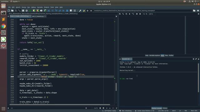 how to run python script in spyder with arguments смотреть онлайн
