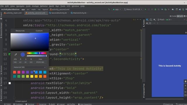 How to implement Activity Back button in android studio#SolutionCodeAndroid\back button in android смотреть онлайн