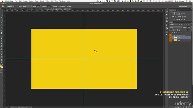 Photoshop Project #2 Design a Business Card + Tutorial смотреть онлайн