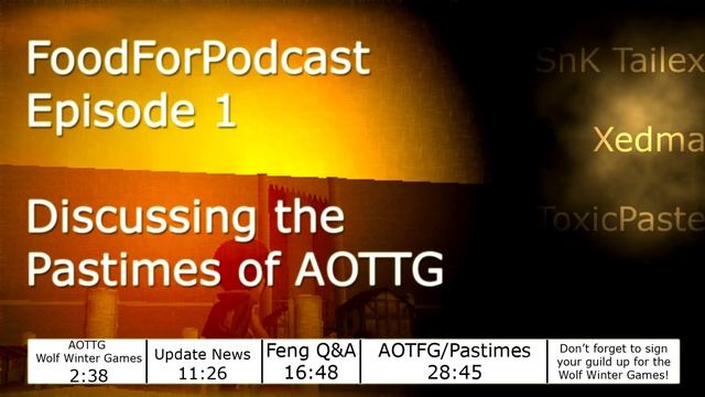 FoodForPodcast Ep. 1 | Discussing the Pastimes of AOTTG смотреть онлайн