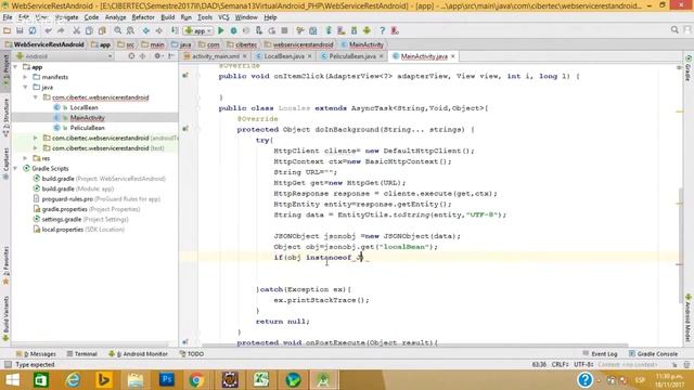 Consumir WebService Java desde Android смотреть онлайн
