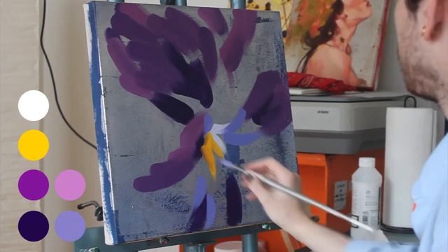"Pansy" Painting - Instructional Video by Jonny Ruzzo смотреть онлайн