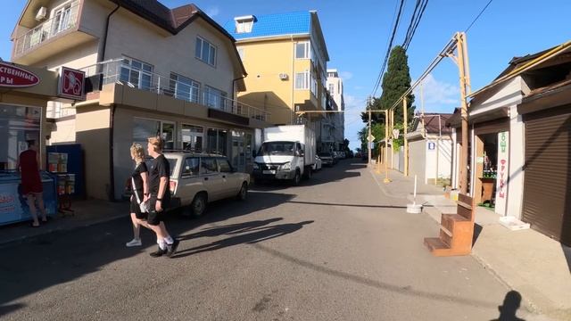 Море как стекло! Погода в Лазаревском 18.06.23. По ул Спортивной к морю.?ЛАЗАРЕВСКОЕ СЕГОДНЯ?СОЧИ. смотреть онлайн
