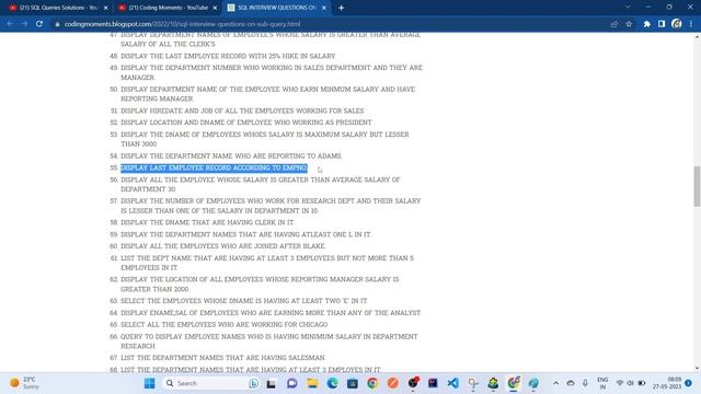 SQL Interview Question Based On Sub Query Part 4| Sub query in sql #sql #sqlqueries #sqlinterview смотреть онлайн