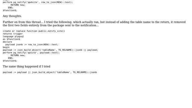 Databases: Postgresql database NOTIFICATION trigger that only returns if some sql is met смотреть онлайн