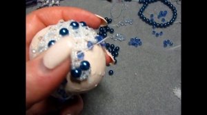 МК "Пасхальное яйцо". Оплетение бисером и бусинами. Ч.1