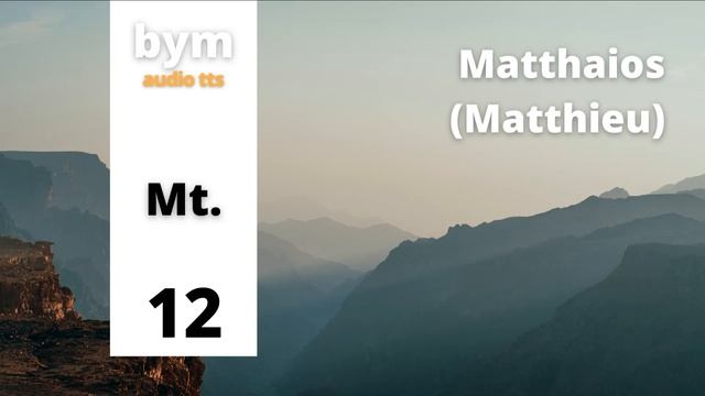 Matthaios (Matthieu) 12 - BYM Audio TTS смотреть онлайн