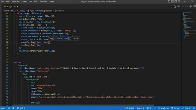 NodeJS & React. Multi Insert and Multi Update from Excel document to MongoDB смотреть онлайн